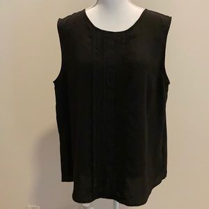 LAUREN CONRAD Sleeveless Ruffle Front Detail Blouse